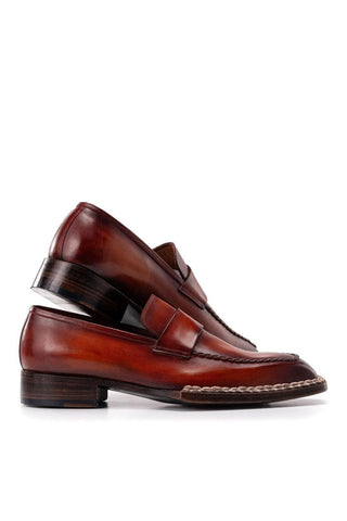 Paul Parkman 8503 Men's Handmade Shoes Calf-Skin Leather Norwegian Welted Loafer (PM6473)-AmbrogioShoes