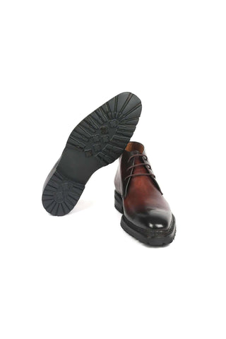 Paul Parkman 8504-BRW Brown Leather Norwegian Welted Chukka Boots (PM6360)-AmbrogioShoes