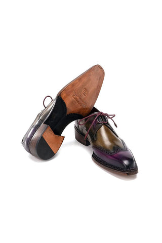 Paul Parkman 8505 Calf-Skin Leather Norwegian Welted Wingtip Derby (PM6446)-AmbrogioShoes