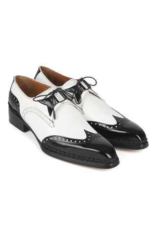 Paul Parkman 8505 Calf-Skin Leather Norwegian Welted Wingtip Derby (PM6446)-AmbrogioShoes