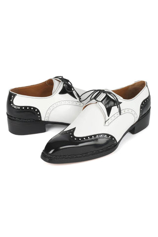 Paul Parkman 8505 Calf-Skin Leather Norwegian Welted Wingtip Derby (PM6446)-AmbrogioShoes