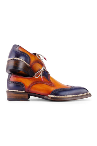 Paul Parkman 8505 Calf-Skin Leather Norwegian Welted Wingtip Derby (PM6446)-AmbrogioShoes