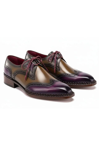 Paul Parkman 8505 Calf-Skin Leather Norwegian Welted Wingtip Derby (PM6446)-AmbrogioShoes