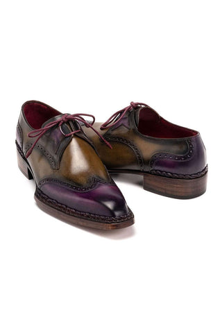 Paul Parkman 8505 Calf-Skin Leather Norwegian Welted Wingtip Derby (PM6446)-AmbrogioShoes