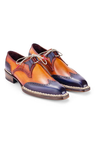 Paul Parkman 8505 Calf-Skin Leather Norwegian Welted Wingtip Derby (PM6446)-AmbrogioShoes