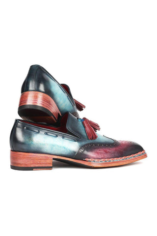 Paul Parkman 8507 Calf-Skin Leather Norwegian Welted Wingtip Loafers (PM6351)-AmbrogioShoes