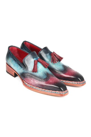 Paul Parkman 8507 Calf-Skin Leather Norwegian Welted Wingtip Loafers (PM6351)-AmbrogioShoes