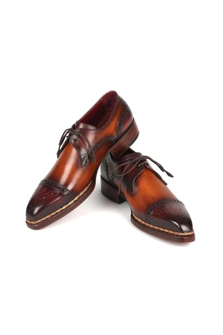 Paul Parkman 8508 Calf-Skin Leather Norwegian Welted Cap Toe Derby (PM6379)-AmbrogioShoes