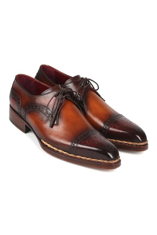 Paul Parkman 8508 Calf-Skin Leather Norwegian Welted Cap Toe Derby (PM6379)-AmbrogioShoes