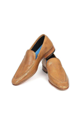 Paul Parkman 874 Perforated Calf-Skin Leather Slip-On Loafers (PM5450)-AmbrogioShoes