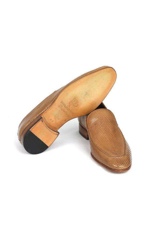 Paul Parkman 874 Perforated Calf-Skin Leather Slip-On Loafers (PM5450)-AmbrogioShoes