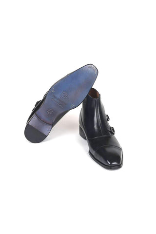 Paul Parkman 88951 Calf-Skin Leather Triple Monk-Strap Boots (PM6329)-AmbrogioShoes
