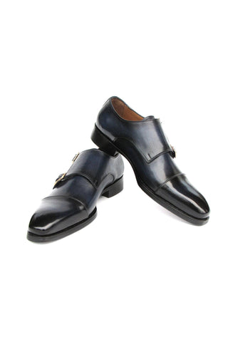Paul Parkman 9468 Calf-Skin Leather Double Monk Strap (PM6416)-AmbrogioShoes
