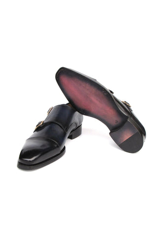 Paul Parkman 9468 Calf-Skin Leather Double Monk Strap (PM6416)-AmbrogioShoes
