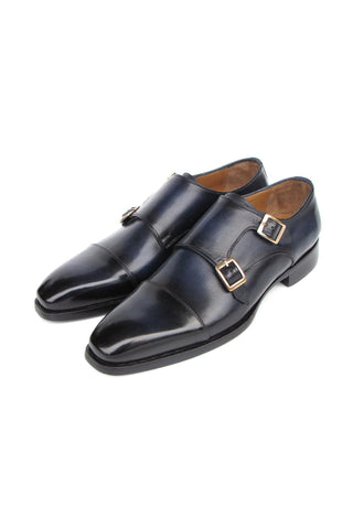 Paul Parkman 9468 Calf-Skin Leather Double Monk Strap (PM6416)-AmbrogioShoes