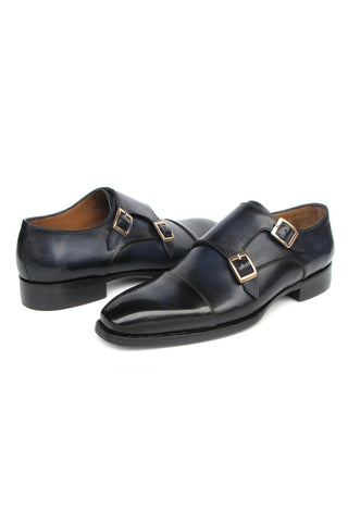 Paul Parkman 9468 Calf-Skin Leather Double Monk Strap (PM6416)-AmbrogioShoes