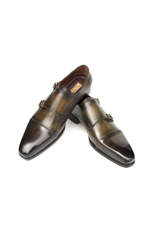 Paul Parkman 9468 Leather Double Monk Strap (PM6416)-AmbrogioShoes