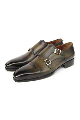 Paul Parkman 9468 Leather Double Monk Strap (PM6416)-AmbrogioShoes