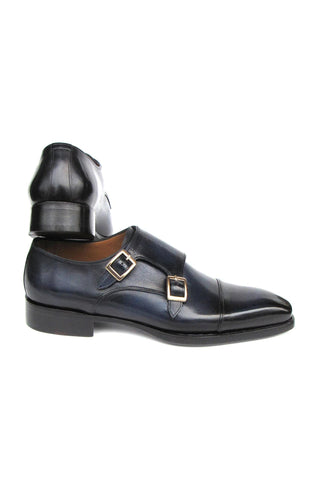 Paul Parkman 9468 Leather Double Monk Strap (PM6416)-AmbrogioShoes
