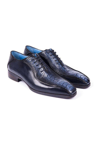 Paul Parkman 94DL Exotic Ostrich Skin Bicycle Toe Oxfords (PM6449)