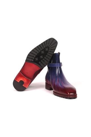 Paul Parkman 955 Patina Calf-Skin Leather Jodhpur Boots (PM6335)-AmbrogioShoes