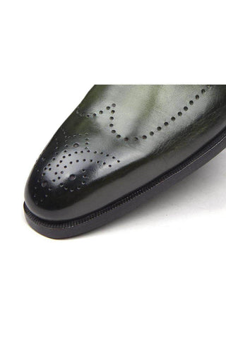 Paul Parkman 98F54 Leather Single Monk-Strap-AmbrogioShoes