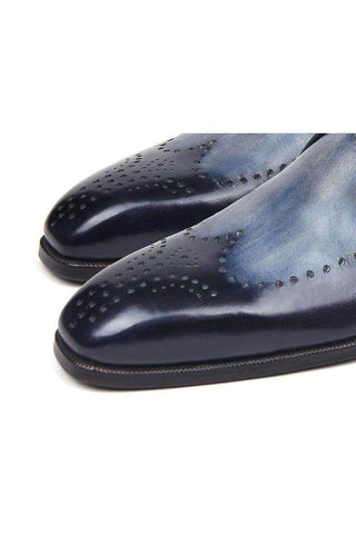 Paul Parkman 98F54 Leather Single Monk-Strap-AmbrogioShoes