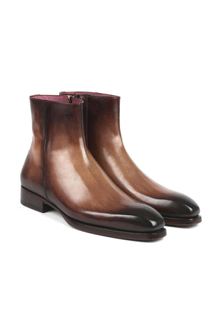 Paul Parkman BT3955 Calf-Skin Leather Zipper Boots (PM6343)-AmbrogioShoes