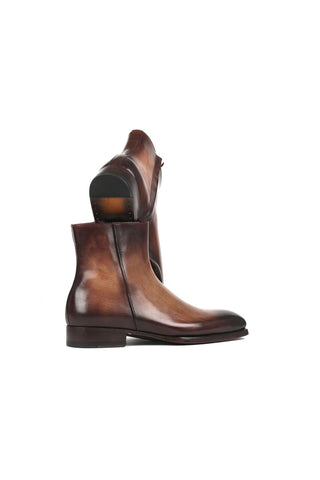 Paul Parkman BT3955 Calf-Skin Leather Zipper Boots (PM6343)-AmbrogioShoes