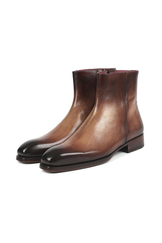 Paul Parkman BT3955 Calf-Skin Leather Zipper Boots (PM6343)-AmbrogioShoes