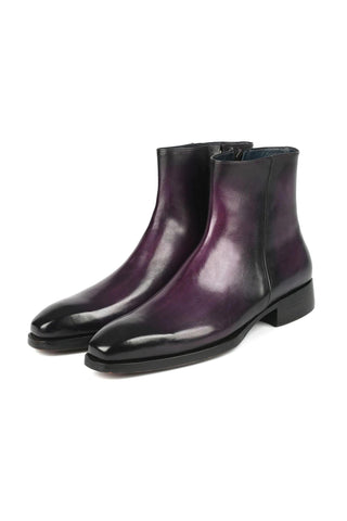 Paul Parkman BT3955 Calf-Skin Leather Zipper Boots (PM6343)-AmbrogioShoes