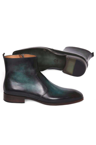Paul Parkman BT48 Burnished Calf-Skin Leather Zipper Boot (PM5601)-AmbrogioShoes