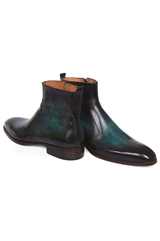 Paul Parkman BT48 Burnished Leather Zipper Boot (PM5601)-AmbrogioShoes
