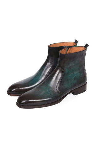 Paul Parkman BT48 Burnished Leather Zipper Boot (PM5601)-AmbrogioShoes