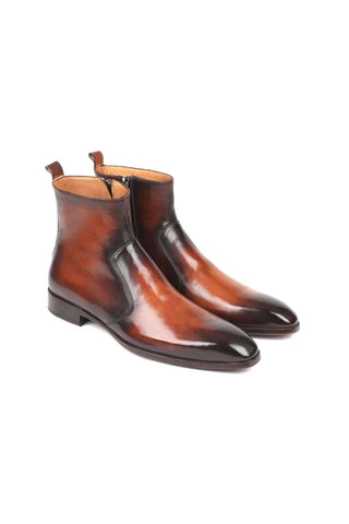 Paul Parkman BT48 Burnished Leather Zipper Boot (PM5601)-AmbrogioShoes