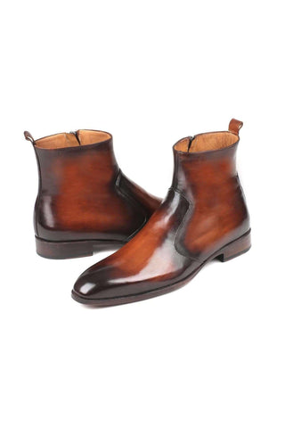 Paul Parkman BT48 Burnished Leather Zipper Boot (PM5601)-AmbrogioShoes