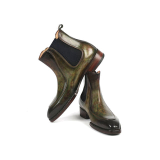 Paul Parkman BT822 Men's Shoes Calf-Skin Leather Goodyear Welted Chelsea Boots (PM6340)-AmbrogioShoes