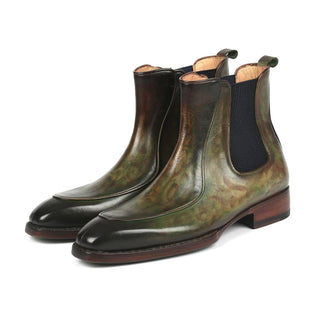 Paul Parkman BT822 Men's Shoes Calf-Skin Leather Goodyear Welted Chelsea Boots (PM6340)-AmbrogioShoes