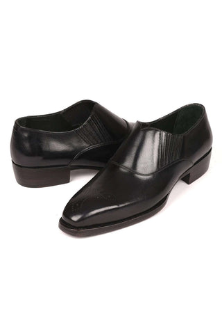 Paul Parkman Black Leather Goodyear Welted Loafers GH861TR (PM6210)