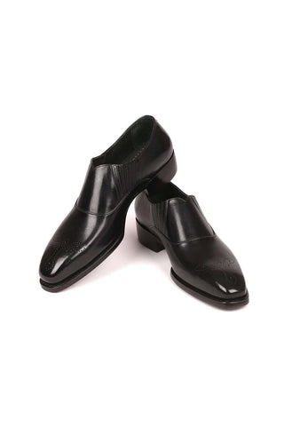 Paul Parkman Black Leather Goodyear Welted Loafers GH861TR (PM6210)