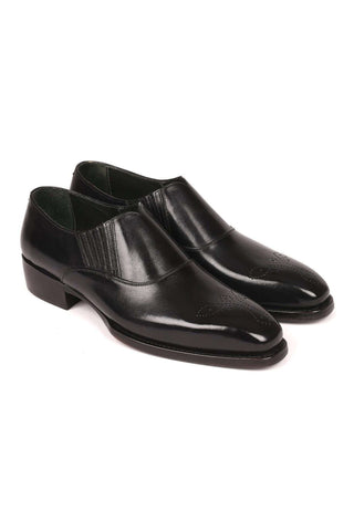 Paul Parkman Black Leather Goodyear Welted Loafers GH861TR (PM6210)