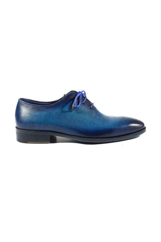 Paul Parkman Blue & Navy Medallion Toe Oxfords (PM2013)-AmbrogioShoes