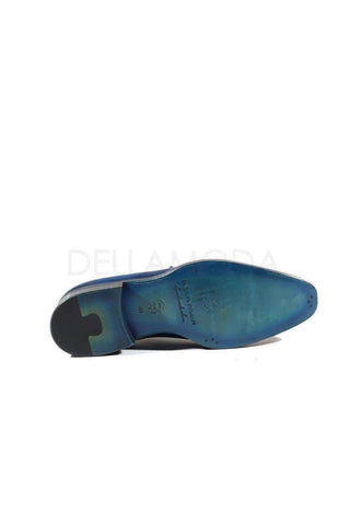 Paul Parkman Blue & Navy Medallion Toe Oxfords (PM2013)-AmbrogioShoes