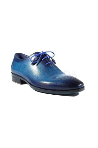 Paul Parkman Blue & Navy Medallion Toe Oxfords (PM2013)