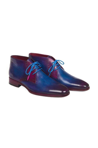 Paul Parkman Blue & Purple Chukka Boots (PM5613)