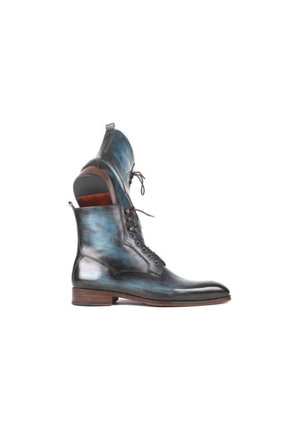 Paul Parkman Brown Burnished Leather Lace-Up Boots (PM5867)-AmbrogioShoes