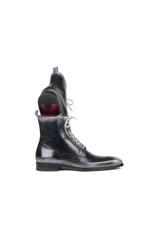 Paul Parkman Brown Burnished Leather Lace-Up Boots (PM5867)