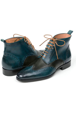 Paul Parkman CH777 Calf-Skin Leather Wing-Tip Ankle Boots (PM6140)-AmbrogioShoes