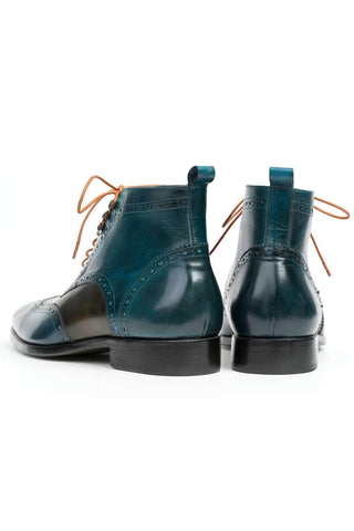 Paul Parkman CH777 Calf-Skin Leather Wing-Tip Ankle Boots (PM6140)-AmbrogioShoes