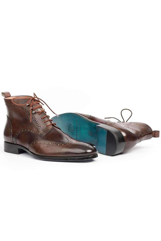 Paul Parkman CH777 Leather Wing-Tip Ankle Boots (PM6140)-AmbrogioShoes